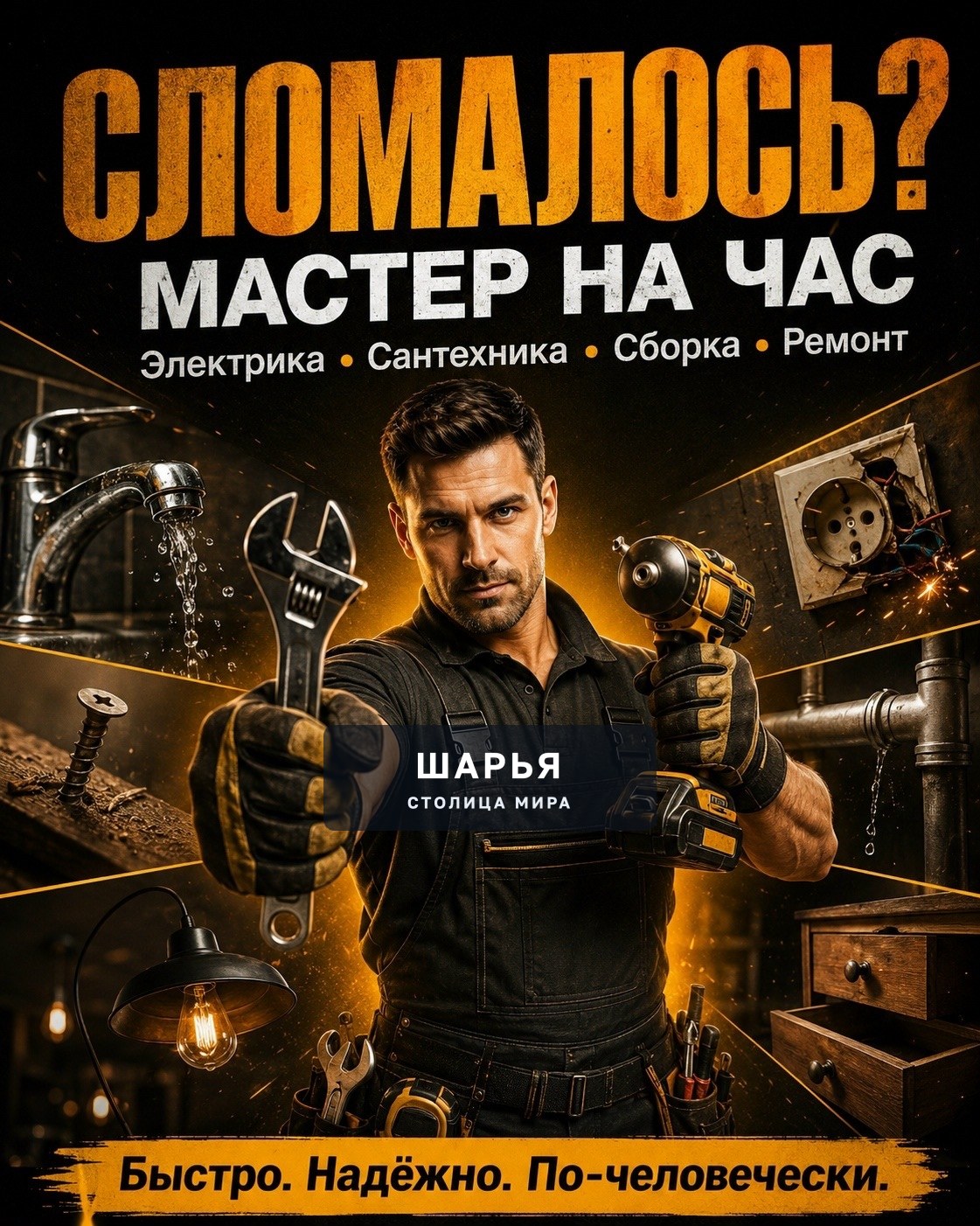 МАСТЕР НЕ НА ЧАС — МАСТЕР НА ВСЕ СЛУЧАИ ЖИЗНИ — Шарья