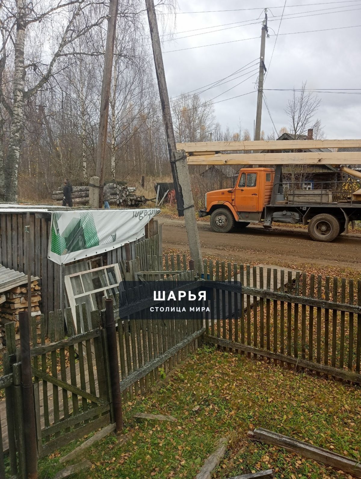 Прошлой осенью, некая организация, проводила работы по опиливанию деревьев под ЛЭП — Шарья
